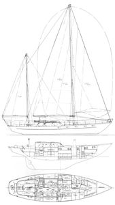 Alden 50 (Cheoy Lee) Drawing