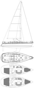 Sun Odyssey 40.3 (Jeanneau) Drawing