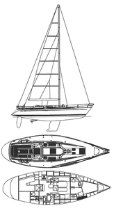 Swan 44 (Frers) Drawing