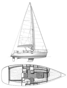 Oceanis 311 (Beneteau) Drawing