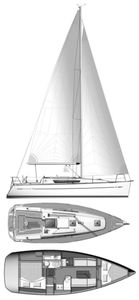 Sun Odyssey 33 I (Jeanneau) Drawing