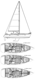 Oceanis 473 (Beneteau) Drawing