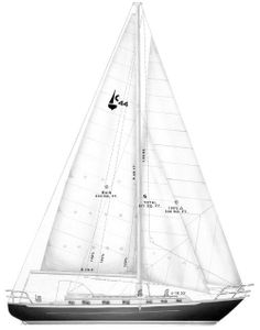 Crealock 44 (Pacific Seacraft) Drawing