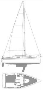 Sun 2500 (Jeanneau) Drawing