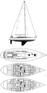 First 435 (Beneteau) Drawing