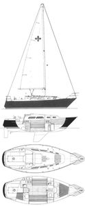 Islander 28 Drawing