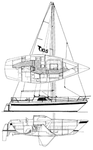 Tanzer 10.5 Drawing