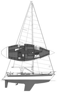 Sweden Yachts 36 Drawing