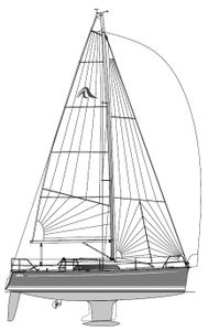 Hanse 320 Drawing