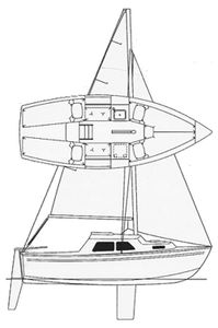 West Wight Potter 19 Drawing