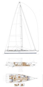 Swan 55 (Frers) Drawing