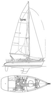 Hunter 340 Drawing