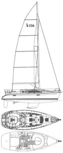 Hunter 336 Drawing
