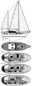 Nauticat 331 Drawing