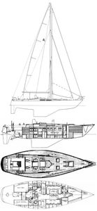 Nimbus 42 (Albin) Drawing