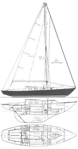 Alberg 35 Drawing