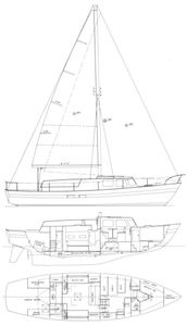 Cal Cruising 46 Drawing
