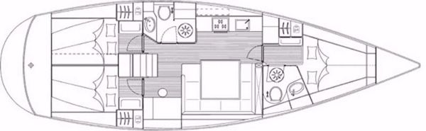 Bavaria 43 Cruiser Drawing