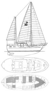 Nauticat 33 Drawing