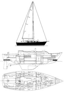 Pearson 323 Drawing
