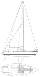 Capri 37 (Catalina) Drawing