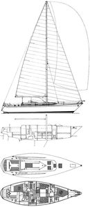 Dufour 9000 Drawing