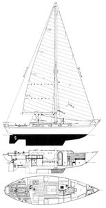 Ocean Cruising 40 Drawing
