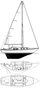 Alberg 29 Drawing