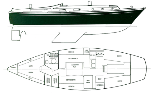 Galway 36 (Westerly) Drawing