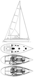 First 38 S5 (Beneteau) Drawing