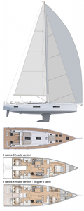 Oceanis Yacht 60 (Beneteau) Drawing