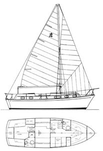 Gulfstar 36 MS (Twin Cabin) Drawing