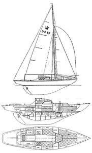 King's Cruiser 28 Drawing