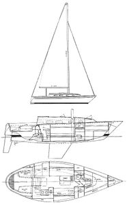Pearson 31 Drawing