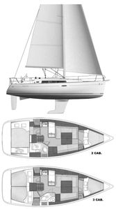 Oceanis 34 (Beneteau) Drawing