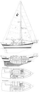 Orion 27-2 (Pacific Seacraft) Drawing