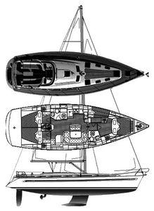 Bavaria 46 Cruiser (2005-2009) Drawing