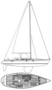 Sun Magic 44 (Jeanneau) Drawing