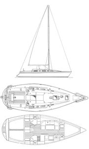 Sun Charm 39 (Jeanneau) Drawing
