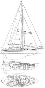 Baba 40 Pilot House Drawing