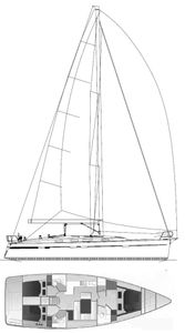 Bavaria Cruiser 45 Drawing