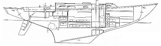 Hinckley 41 Competition Drawing