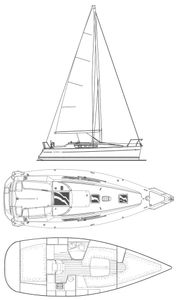 Sun Odyssey 32 I (Jeanneau) Drawing