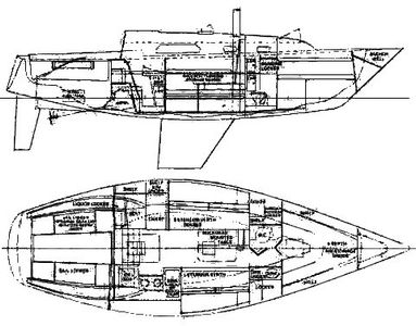 Pearson 32 Drawing