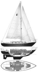 Pacific Seacraft 34 Drawing