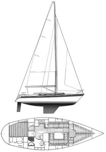 Dehler 372 Drawing