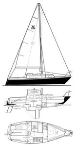 Seahorse 24 (Yankee 1/4 Ton) Drawing