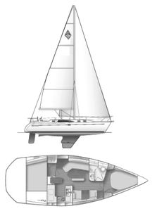 Catalina 350 Drawing