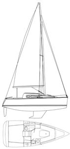Sun Odyssey 26 (Jeanneau) Drawing
