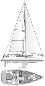 Beneteau 37 Drawing